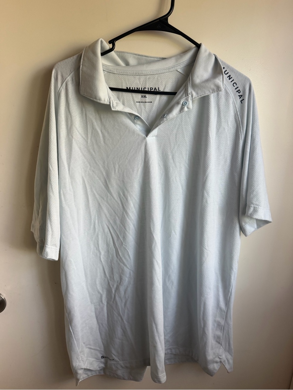 Municipal Men's Polo Shirt in Pale Blue